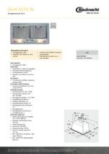 Bauknecht DLHI5370IN Inbouw Afzuigkap De Schouw Witgoed