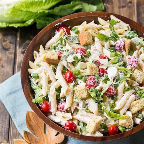 Chicken Caesar Pasta Salad Spicy Southern Kitchen