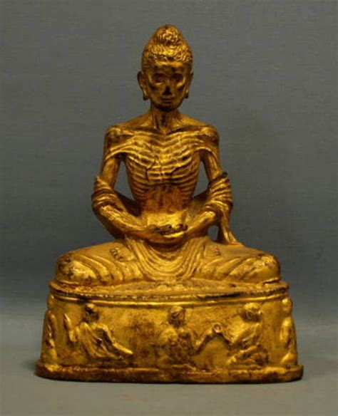 Th Century Antique Gilded Bronze Buddha C European Antiques