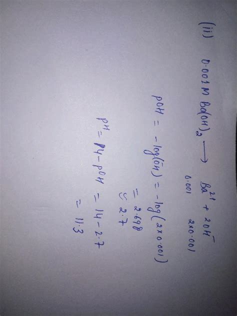 Calculate The Ph Of The Following Solutions Assuming Complete