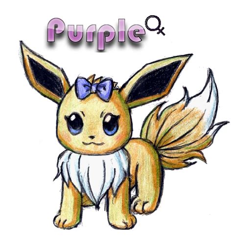 Purple The Eevee By Darkbluepikachu On Deviantart