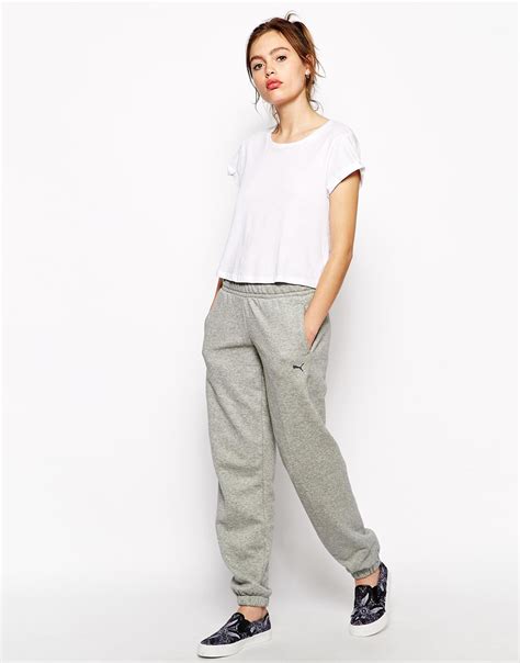 Lyst Puma Baggy Sweatpants In Gray