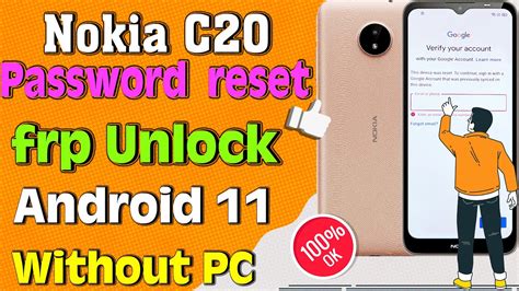 Nokia C20 Hard Reset Nokia C20 Ta1352 Frp Bypass Nokia C20 Pattern