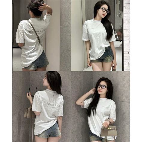 Áo Thun Di or Kim Tuyến Hot Trend 2024 Unisex Nam Nữ 100 cotton Sản Phẩm Full Tem tag Túi Zip