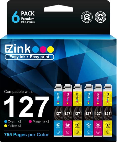 E Z Ink Tm Remanufactured Ink Cartridge Replacement For Epson 127 T127 To Use With