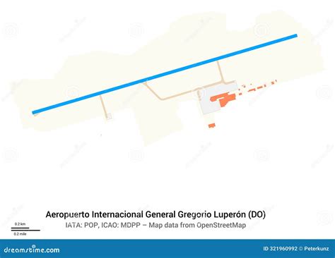 Map of Airport Aeropuerto Internacional General Gregorio Luperon. IATA ...