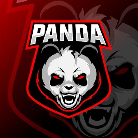 Logotipo De Panda Mascota Esport Vector Premium