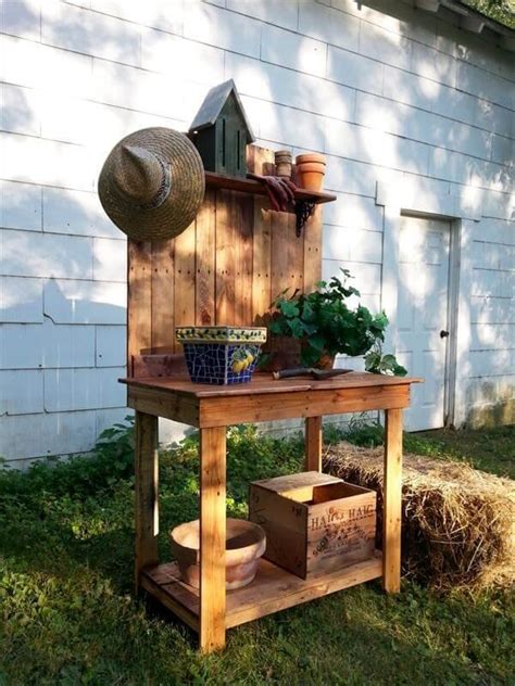 Diy Wood Pallet Potting Bench Pallets