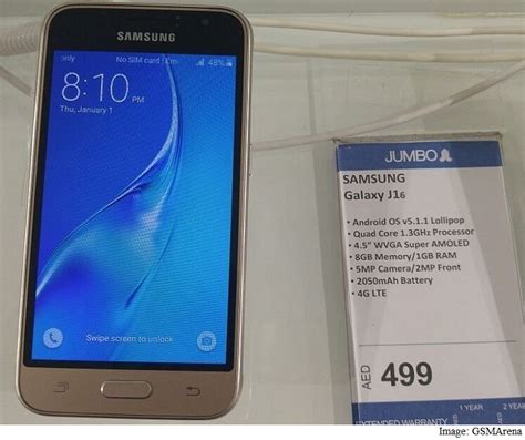 Samsung Galaxy J1 (2016) With Super-Amoled Display Reportedly Launched ...