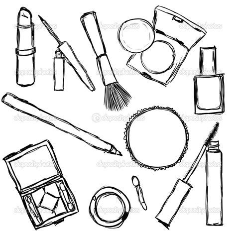 Makeup Coloring Pages At Free Printable Colorings