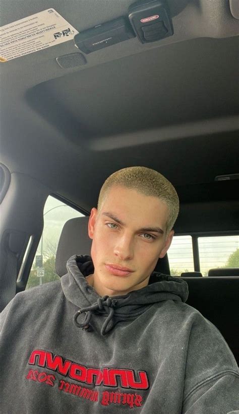 Lucky Blue Smith Bleached Blonde Buzz Cut Artofit