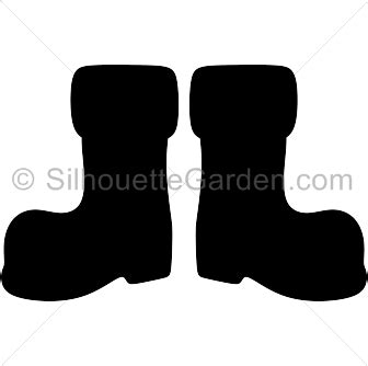 Santa Claus Boots Silhouette - Free Clip Art, Printable, and Vector ...