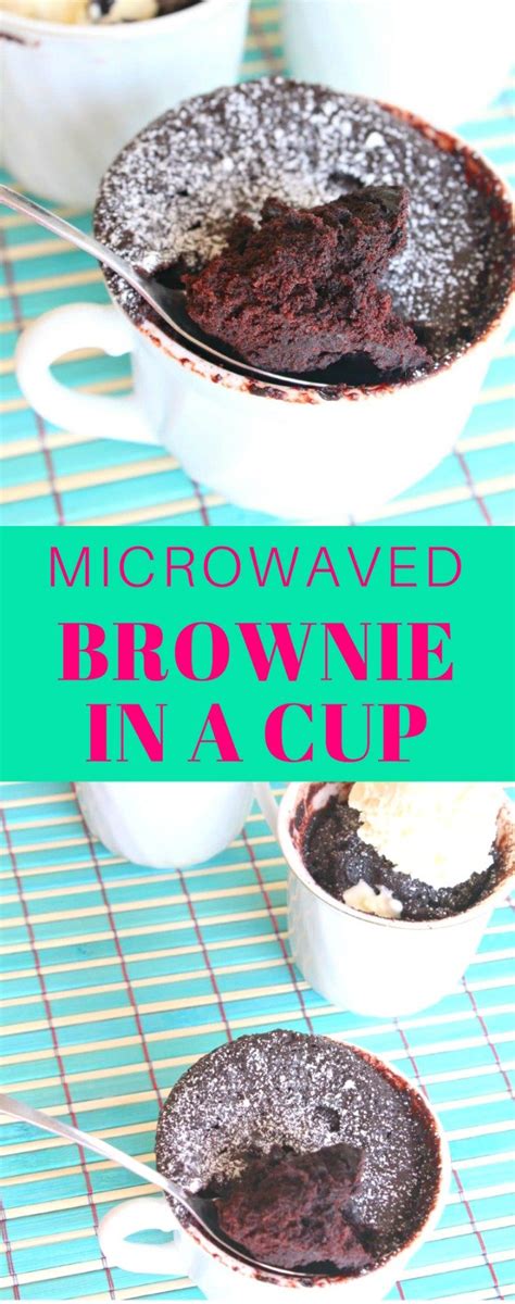 Microwave Brownie Recipe Made In A Cup