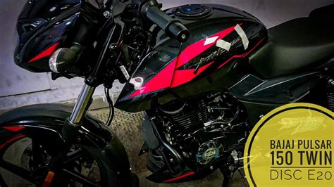 2023 Bajaj Pulsar 150 Abs Twin Disc E20 Carbon Edition Red Color Full