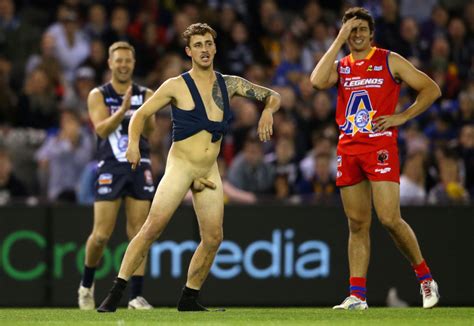 Naked Streaker At Aussie Football Match My Own Private Locker Room