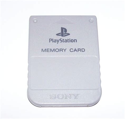 Genuine Sony Playstation 1 Memory Card Scph 1020 Gray Oem Ps1 Official