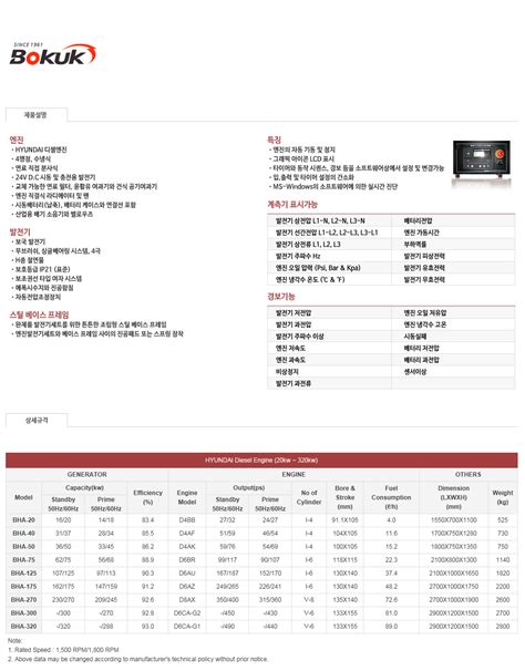 디젤엔진발전기 By 보국전기공업주 코머신 판매자 소개 및 제품 소개