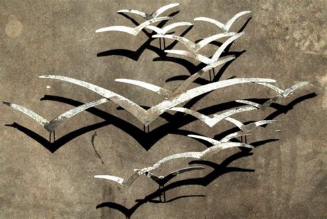 Seagull Wall Art Silver