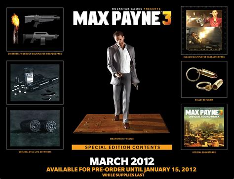 Rockstar Reveals Max Payne 3 Collectors Edition