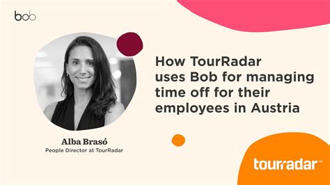 How Tourradar Uses Bob For Managing Time Off For Their Employees In