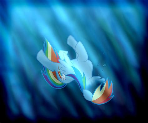 Commission Rainbow Dash Drowning By Norphy On Deviantart