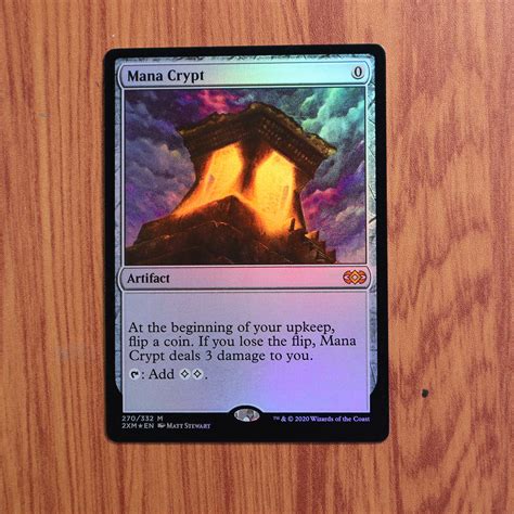 Mana Crypt Xm Double Masters Foil Magic The Gathering Proxy Mtg