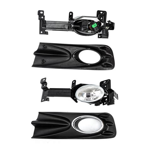 Fog Lamp Spot Light Set Kit Chrome Rim Cover For Honda Brio Amaze DD DF