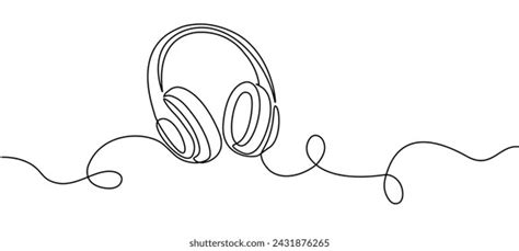 Headphones Out Line Art Photos And Images Shutterstock