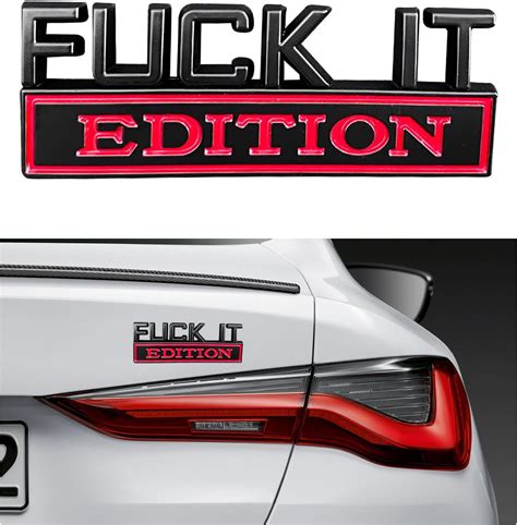 Amazon Dickno Car Fuck It Edition Emblem D Cool Badge Auto