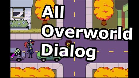 Deltarune All Dialog In Overworld Town Youtube