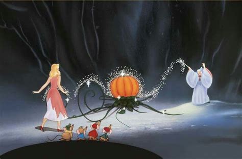 Cinderella And Godmother Turning Pumpkin Into Chariot♥ Walt Disney