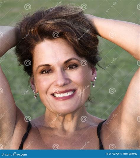 Beautiful Mature Woman Stock Photo Image Of Lovely Leisure 61722736