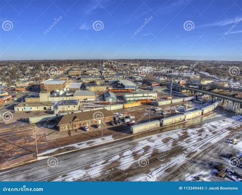 Downtown Sioux Falls Skyline in South Dakota during Winter Editorial Stock Photo - Image of ...