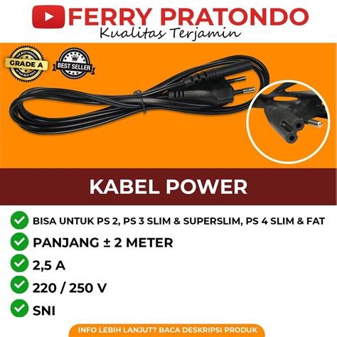 Jual Kabel Power Playstation Original Shopee Indonesia