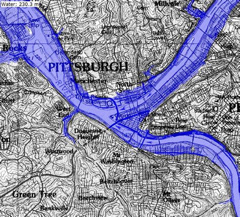 Map Of Pittsburgh Rivers