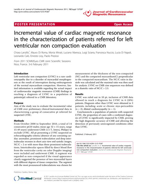 PDF Incremental Value Of Cardiac Magnetic Resonance In The