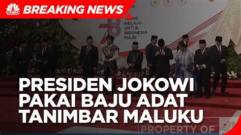 Sidang Tahunan MPR DPR Jokowi Pakai Baju Adat Tanimbar Maluku YouTube