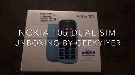 Nokia Dual Sim Unboxing By Geekyiyer Youtube