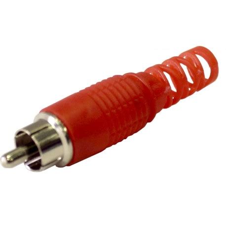 CONECTOR RCA MACHO ROJO BLS 1u Electronica BF Sl