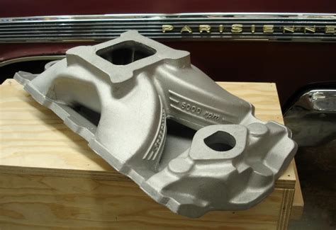 New Chevrolet 348 409 Aluminum Intake Manifold 4 Barrel Racing Single Plane