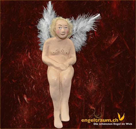 engeltraum ch Engel Mann sitzend blond Höhe 15 cm