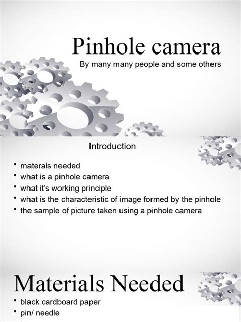 Pinhole Camera | PDF