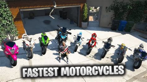 The Fastest Motorcycles In GTA 5 Online 2024