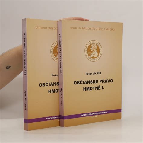 Občianske právo hmotné I a II 2 svazky Peter Vojčík knihobot sk