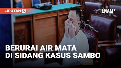 Momen Ricky Rizal Berurai Air Mata Saat Bacakan Pleidoi Kasus