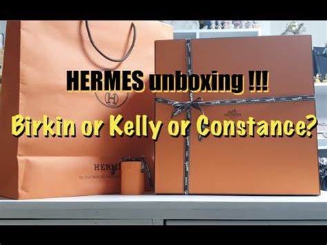 HERMES unboxing 언박싱 Birkin or Kelly or Constance YouTube