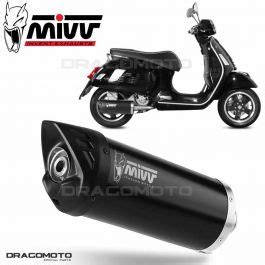 Exhaust Mivv Piaggio Vespa Gts Mover Black Stainless