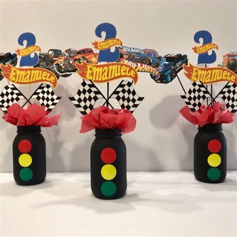 4 Creativos Centros De Mesa Con Hot Wheels Para Fiestas
