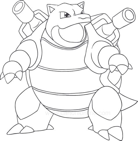 Desenho De Blastoise Dos Pokemon Para Colorir