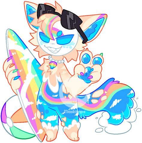 Rainbow Surfing by imp-logs on DeviantArt